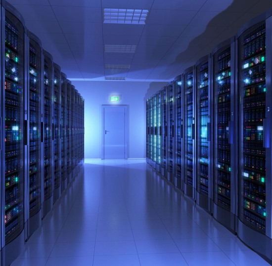 Network Server Room in Datacenter